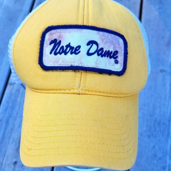 Legacy Notre Dame Mesh Snap Back Baseball Cap - Picture 1 of 8